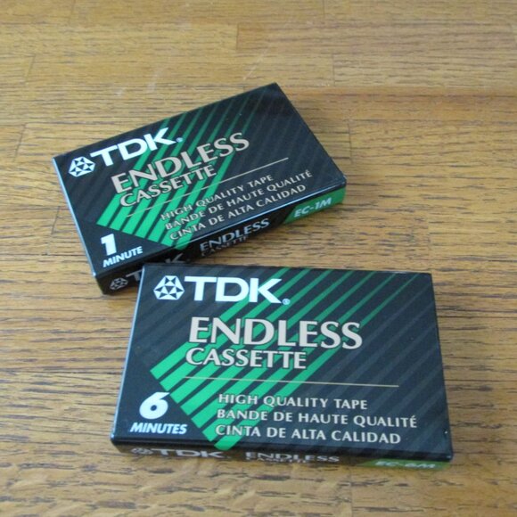 H30-TDK Endless Cassette Tapes 1&6 minutes EC-1M & EC-6M